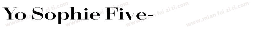 Yo Sophie Five字体转换